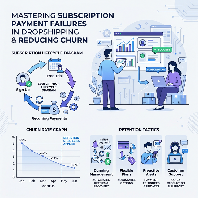 Subscription Payment Failures in Dropshipping: Reduce Churn by 30%